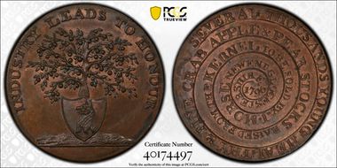 1796 Tk 1/2D DH-64 Gloucestershire, Newent MS64BN