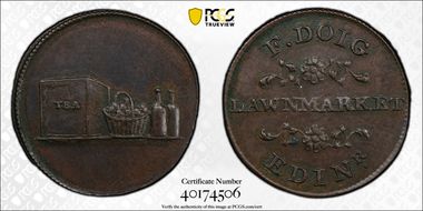 (c.1790) Tk 1/4D DH-77 Lothian, Doig's MS62BN