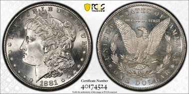 1881-S $1 MS66+