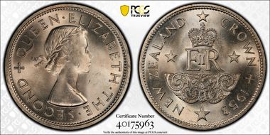 1953 Crown QEII Coronation MS64+