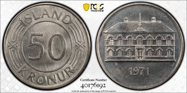 1971 50 Kr KM-19 SP66