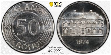 1974 50 Kr KM-19 SP66
