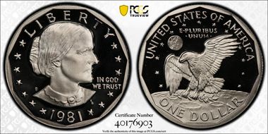 1981-S SBA$1 Type 2 PR69DCAM