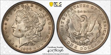 1896-O $1 MS62