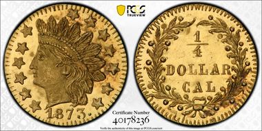1873 G25C BG-872 MS65+ PL