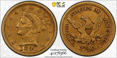 1847-D $2.50 XF45