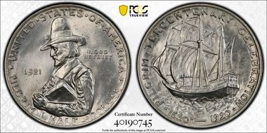 1921 50C Pilgrim MS63