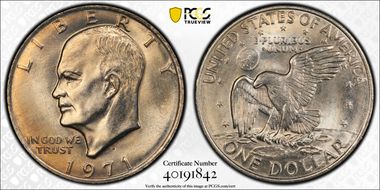 1971-D $1 MS65
