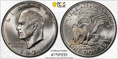 1971-D $1 MS65