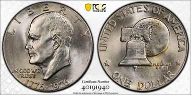 1976-D $1 Type 2 MS65