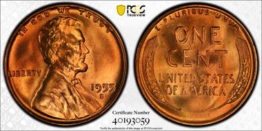 1955-S 1C MS67RD