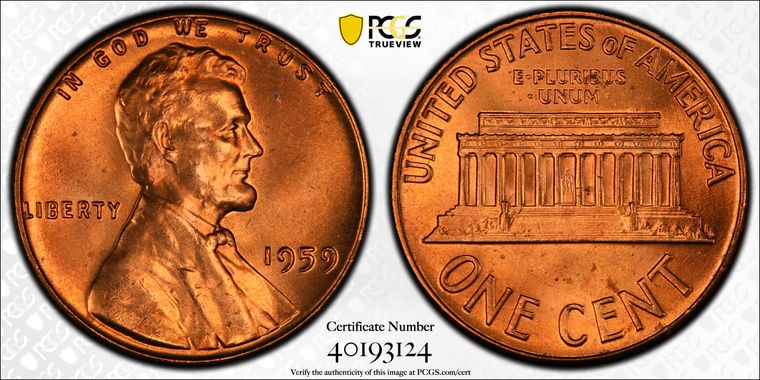 Cert 40193124 - Coin Image