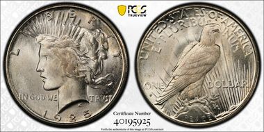 1925-S $1 MS65