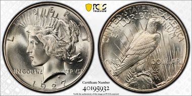 1927-D $1 MS66+