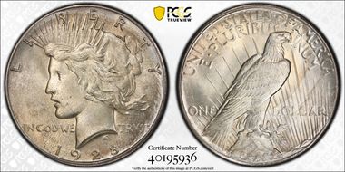 1928 $1 MS66