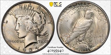 1934 $1 MS67