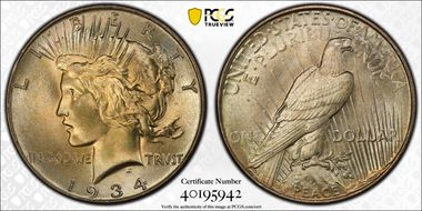 1934 $1 MS67