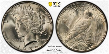 1934-D $1 VAM 3, DDO, Medium D MS66