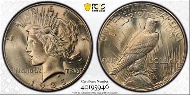 1935 $1 MS66+