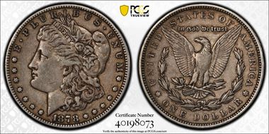 1878 7TF $1 Reverse of 1879 VF35