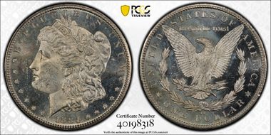 1884-CC $1 MS62PL