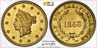 1853 G50C BG-409 MS63