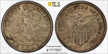 1929-M 20C Allen-11.19b Tripled 2 AU58