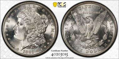 1881-S $1 MS68+