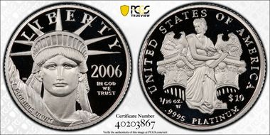 2006-W $10 Statue of Liberty PR69DCAM