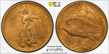 1921 $20 MS61
