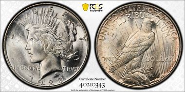1923-D $1 MS65