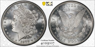 1878-S $1 MS67