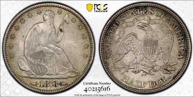 1873-CC 50C Arrows MS64+