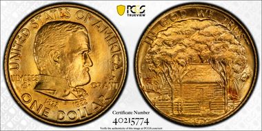 1922 G$1 Grant, Star MS66