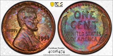1956 1C MS64BN