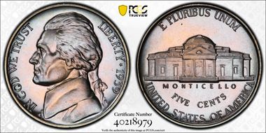 1939 5C Reverse of 1940 PR66