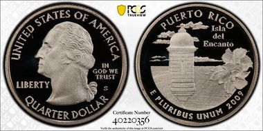 2009-S 25C Puerto Rico PR69DCAM