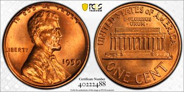 1959 1C MS67RD
