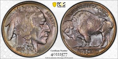 1930-S 5C MS66