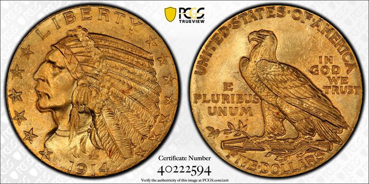 Cert 40222594 - Coin Image