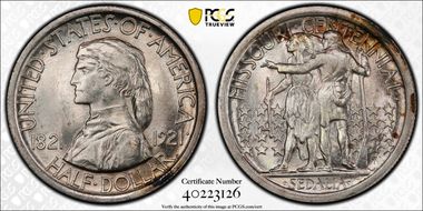 1921 50C Missouri MS65