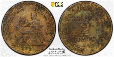 1921 2 Fr Gad-533 F-267 2 fermé N1