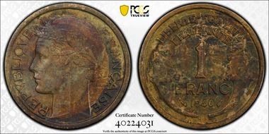 1940 1 Fr Gad-470 F-219 N1