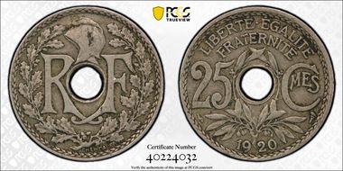 1920 25C Gad-380 F-171 VF35