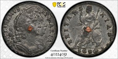 1690 1/4D S-3451   Sn AU58