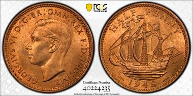 1948 1/2D S-4115 MS65RD