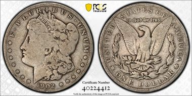 1902 $1 VAM 4, Doubled Ear G4