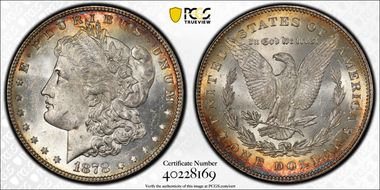 1878 7TF $1 Reverse of 1878 MS63