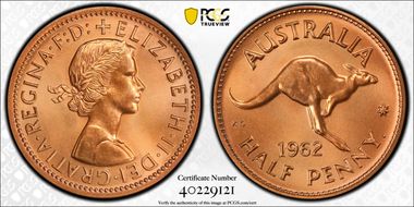 1962 Y. (p) 1/2D PR66RD