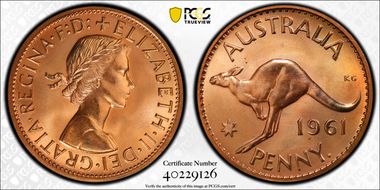 1961 Y. (p) 1D PR66RD